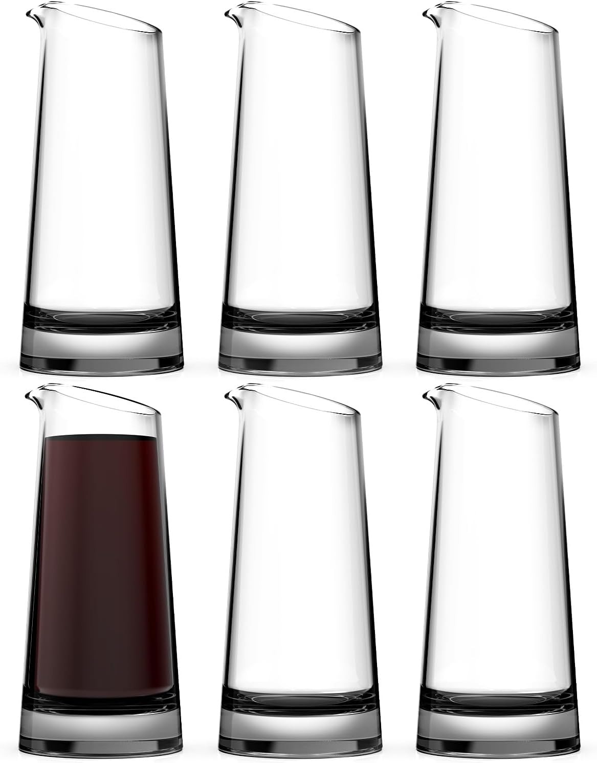 Set of 6 (6oz) Mini Carafe Decanters