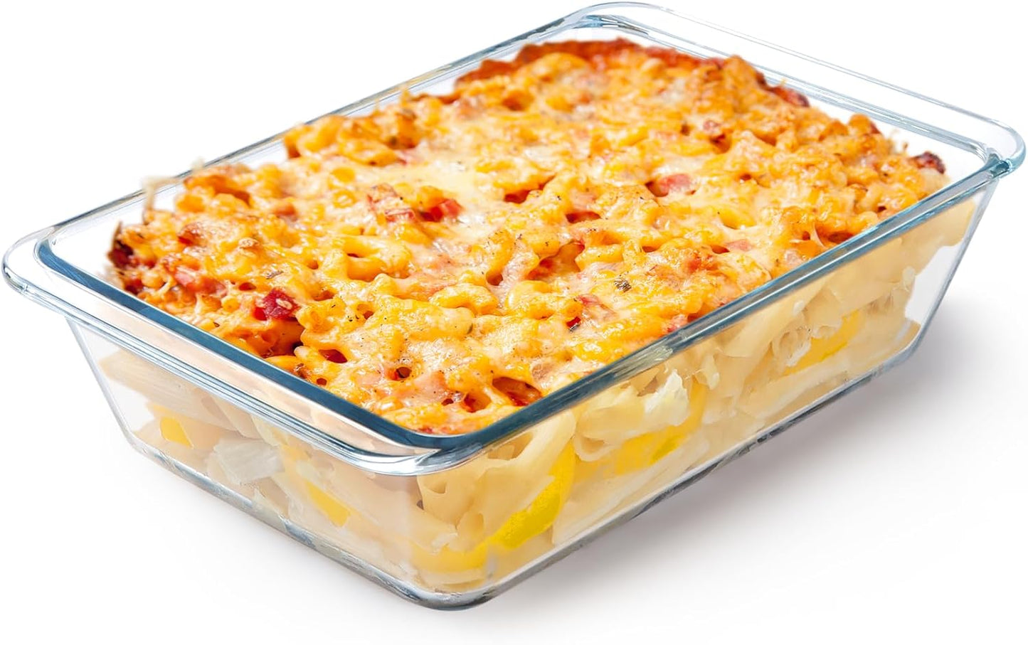 NUTRIUPS 2.4QT Deep Glass Baking Dish (9.5×7inches)