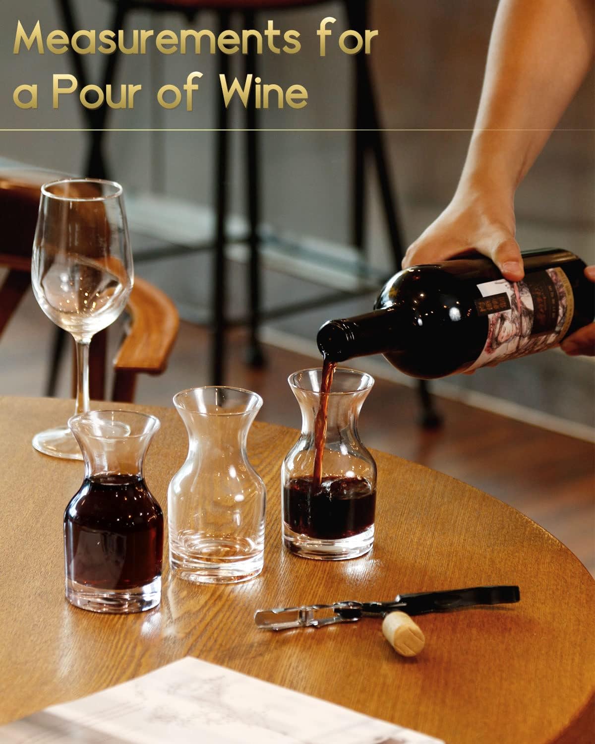 NUTRIUPS Small Individual Wine Decanter (Set of 6 8.5oz)