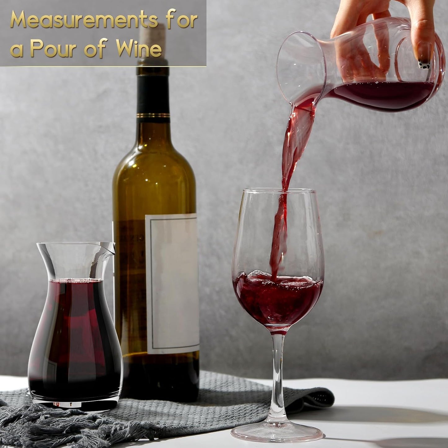 Set of 2 (11.5oz) Small Individual Wine Decanter