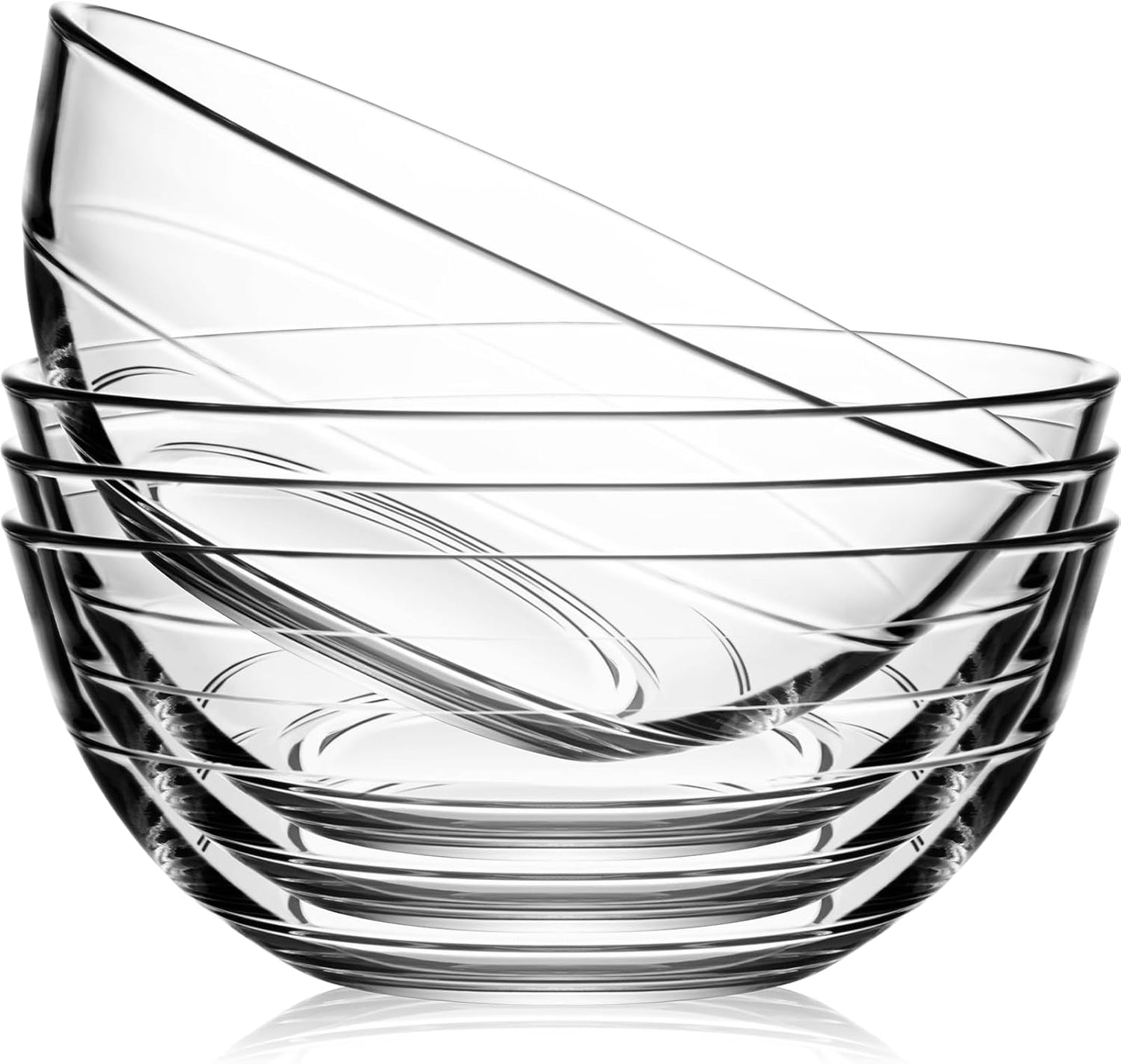 NUTRIIUPS Tempered Glass Prep Bowls (30 OZ/6.6 In (4 PCS))