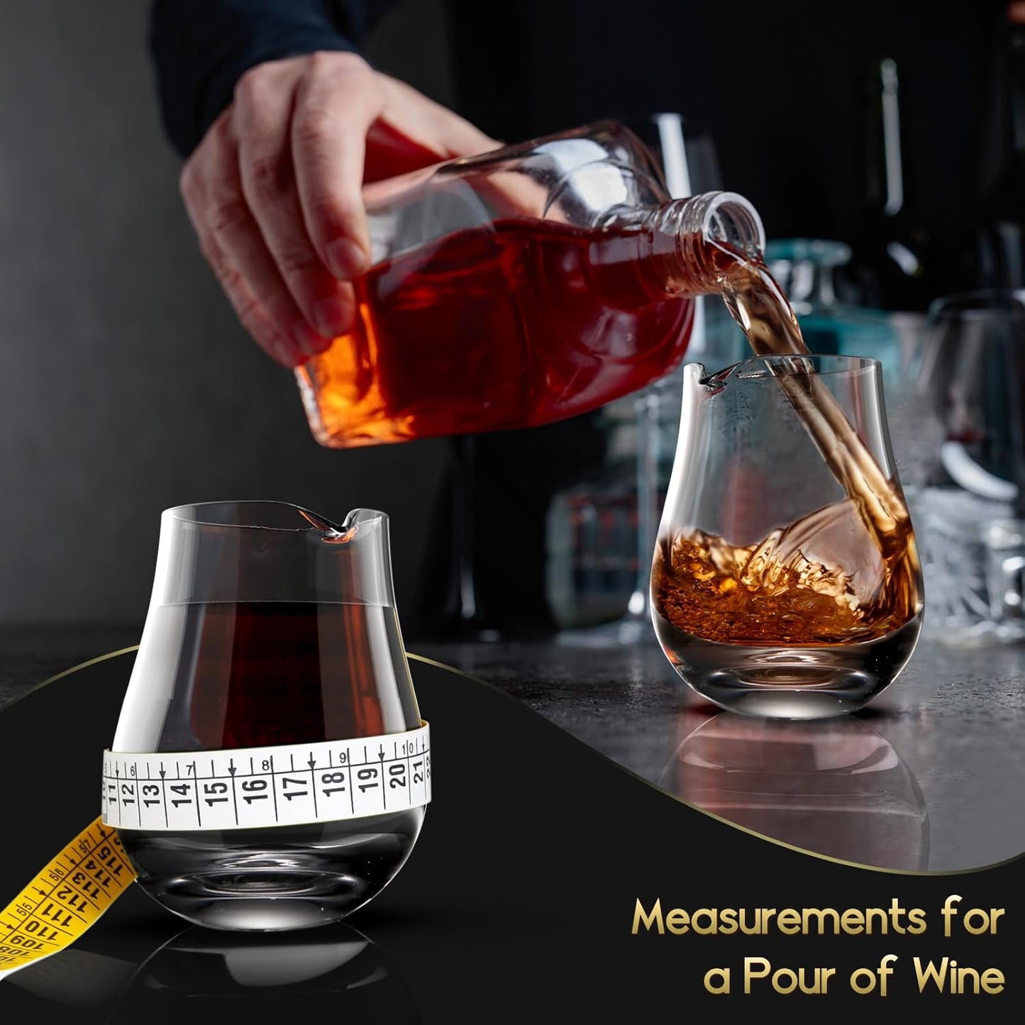 NUTRIUPS Small Individual Wine Decanter (Set of 6 6.5oz)