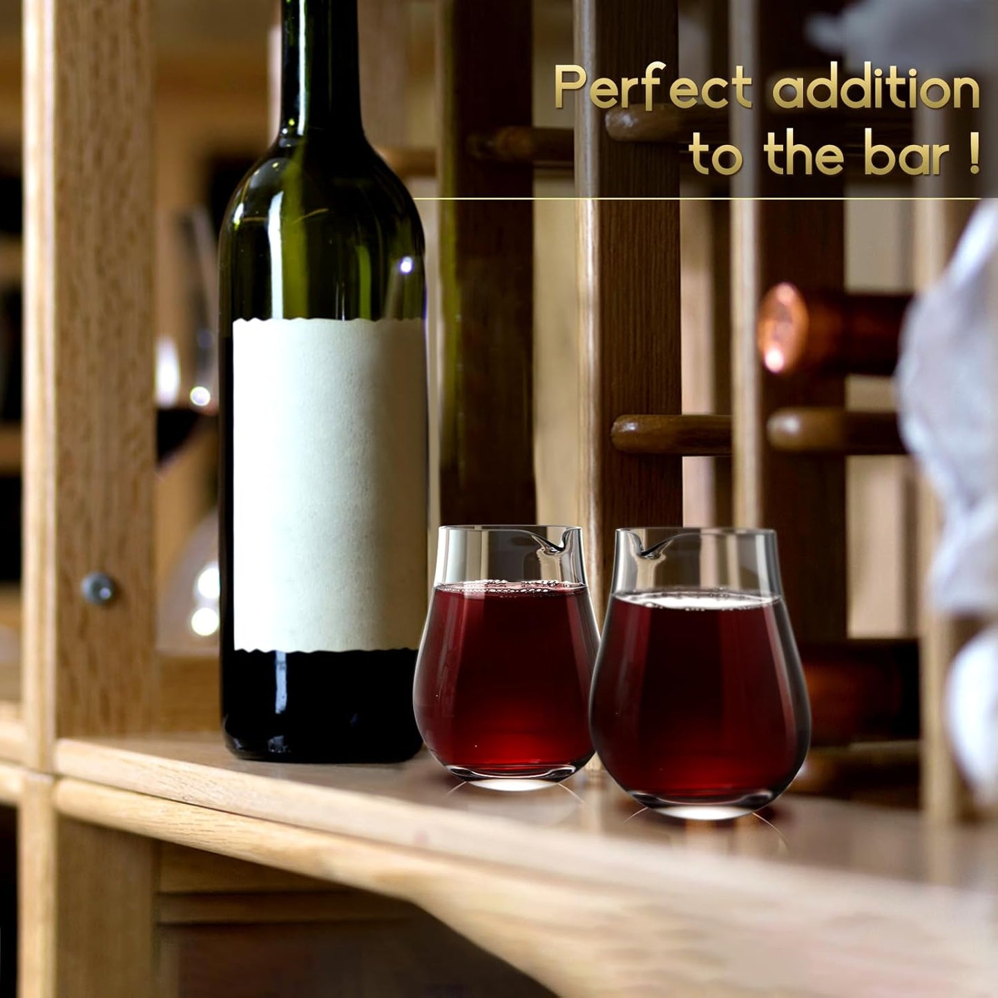 NUTRIUPS Small Individual Wine Decanter (Set of 6 6.5oz)