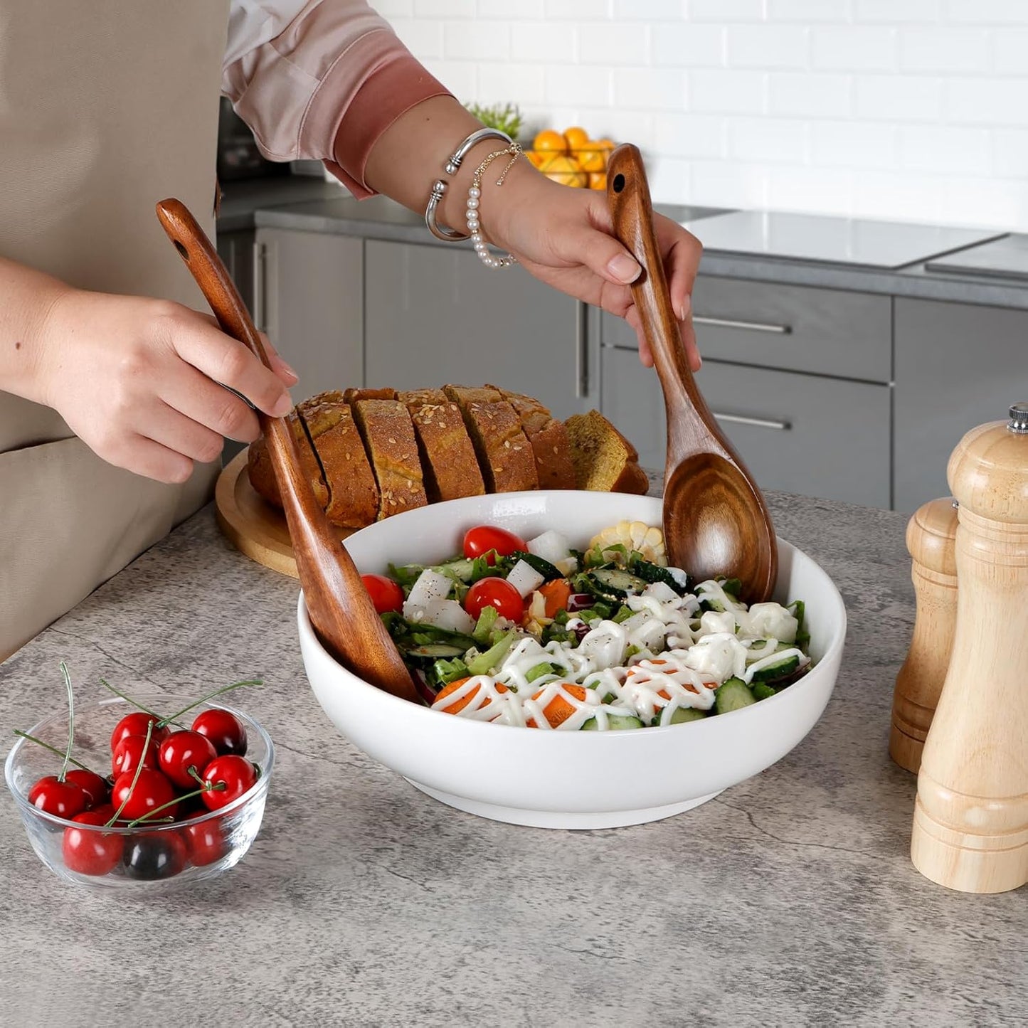 NUTRIUPS 10in/77oz Serving Bowls (Set of 2)