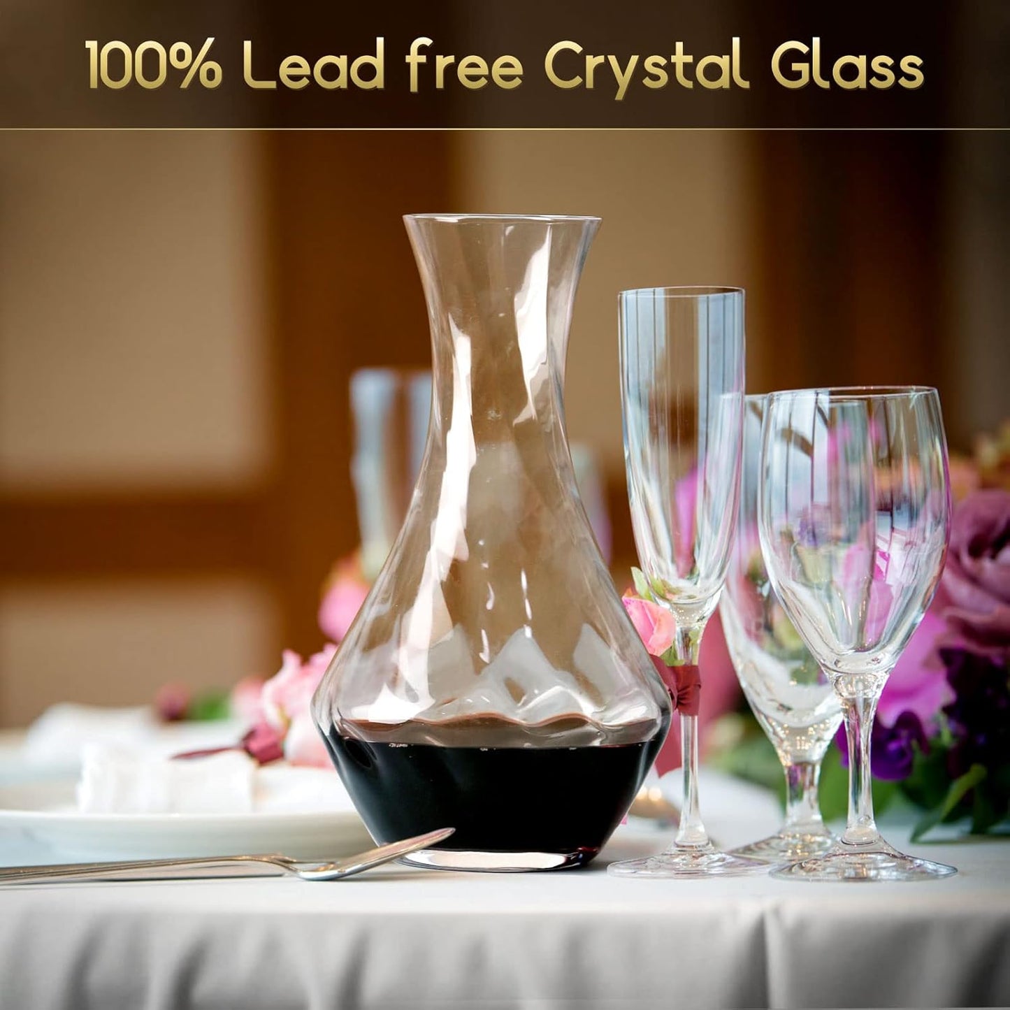 NUTRIUPS Decanter for Wine Red (Vase)