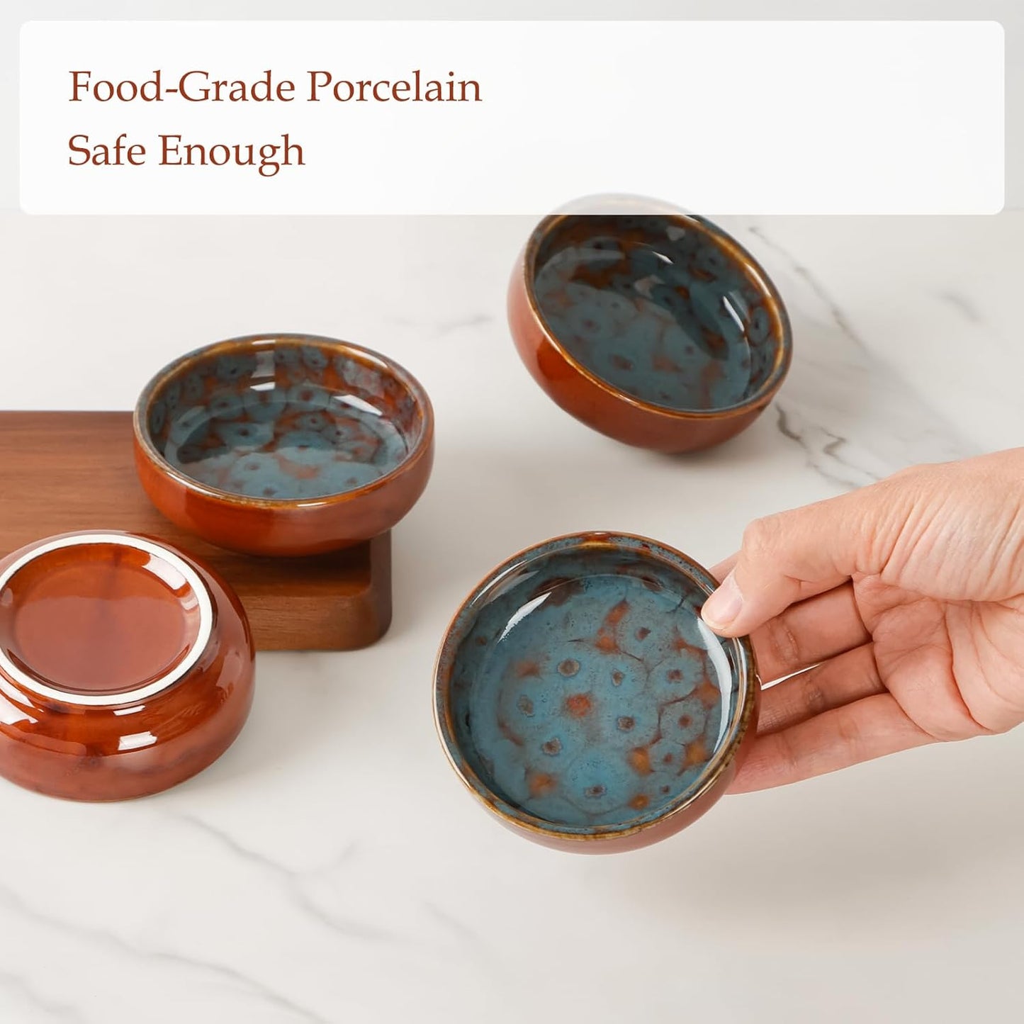 NUTRIUPS 3.2in/2oz Soy Sauce Dish Set of 4