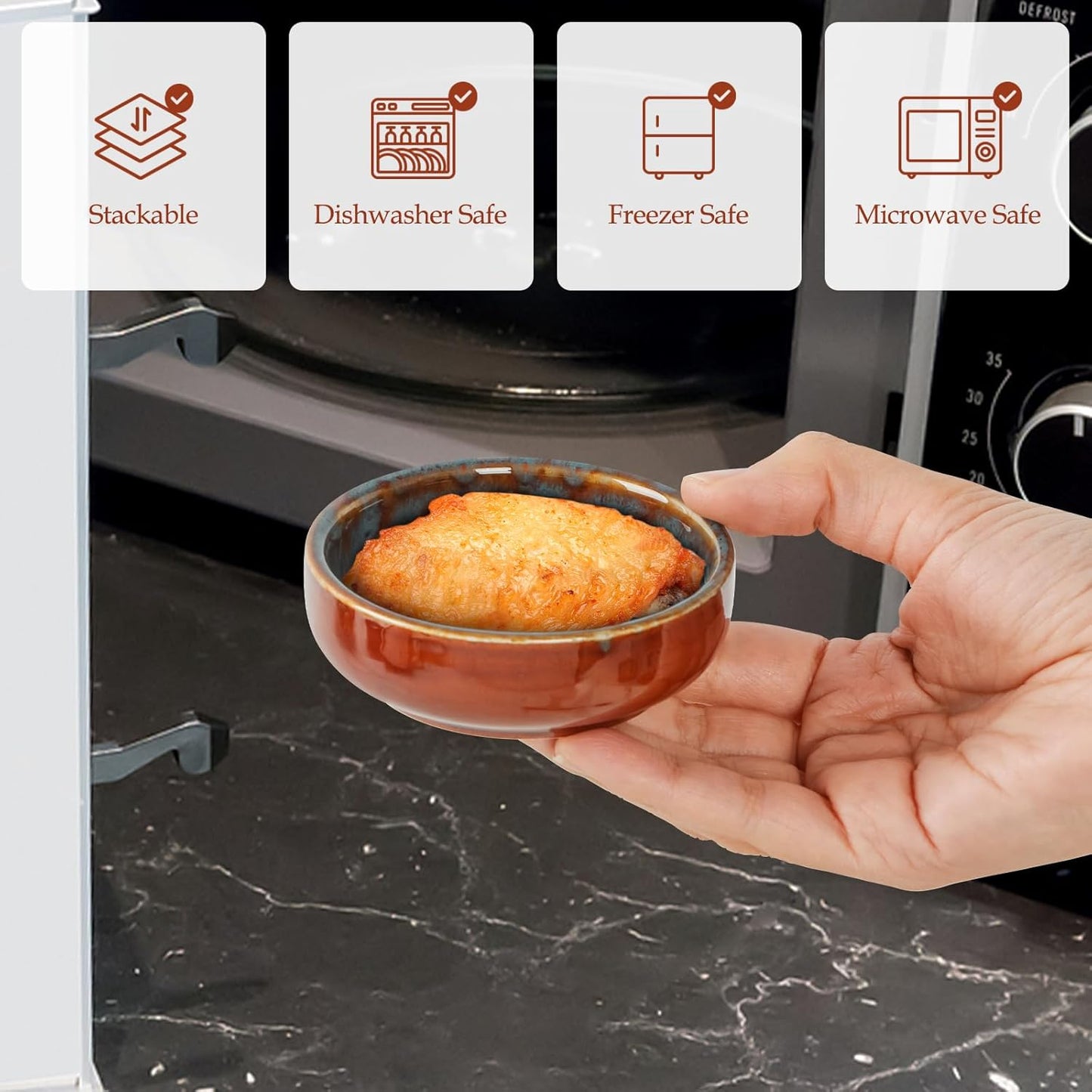 NUTRIUPS 3.2in/2oz Soy Sauce Dish Set of 4