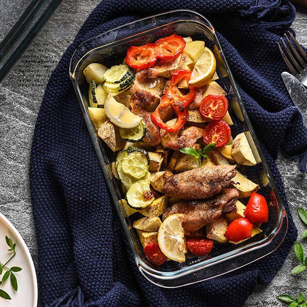 1 Liter Mini (5.5in x 8in) Glass Baking Dish for Oven