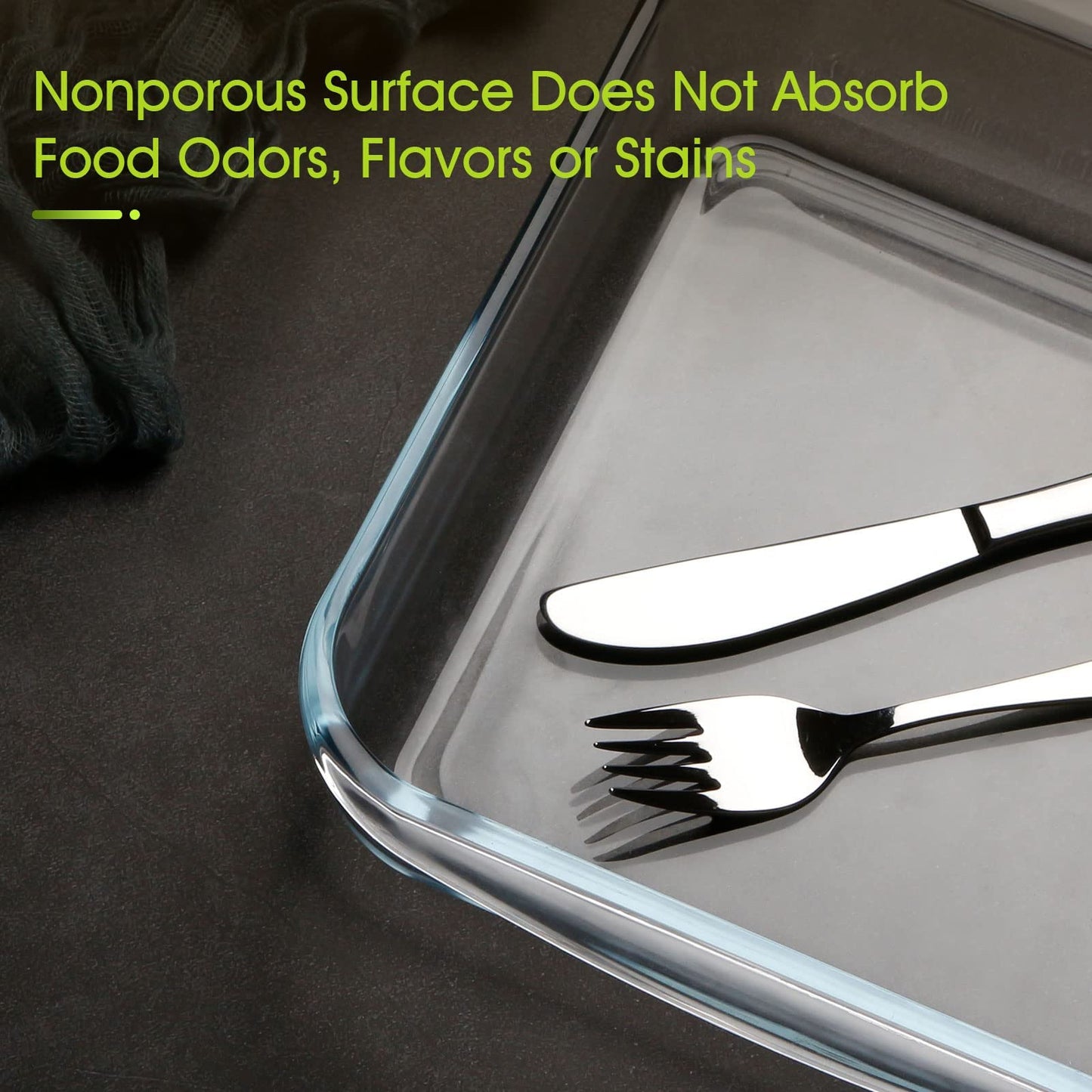 NUTRIUPS 2.4QT Square Glass Baking Dish (9x9In)