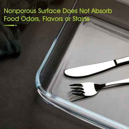 NUTRIUPS 2.4QT Square Glass Baking Dish (9x9In)