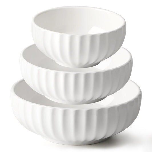 NUTRIUPS Serving Bowls, 84/50/23oz, 10/8/6 in,  Set of 3